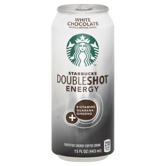 Order Starbucks Doubleshot Energy Coffee Beverage White Chocolate Naturally & Artificially Flavored Can (15 oz) food online from Rite Aid store, Hemet on bringmethat.com
