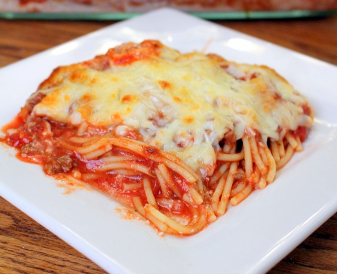 Order Baked Spaghetti Tomato food online from Napoli Pizza store, Miamisburg on bringmethat.com