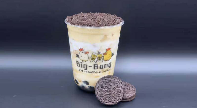 Order Chocolate Cookie Puff Cream (16 oz) food online from Big-Bang Boba & Chicken store, Concord on bringmethat.com