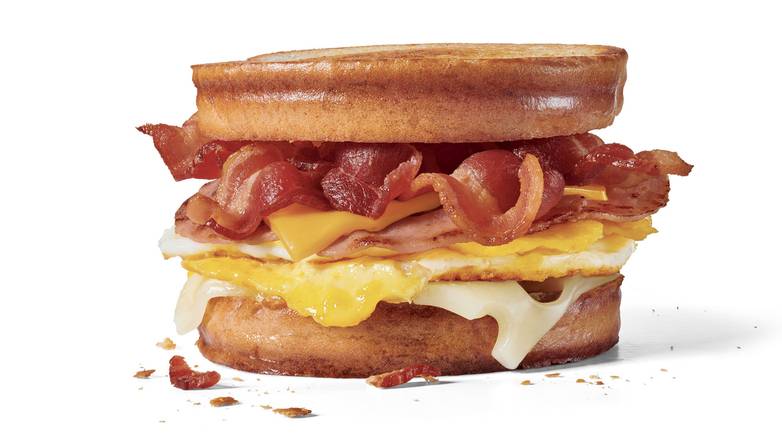 Order Grilled Sourdough Swiss Breakfast Sandwich food online from Jack In The Box store, Grass Valley on bringmethat.com