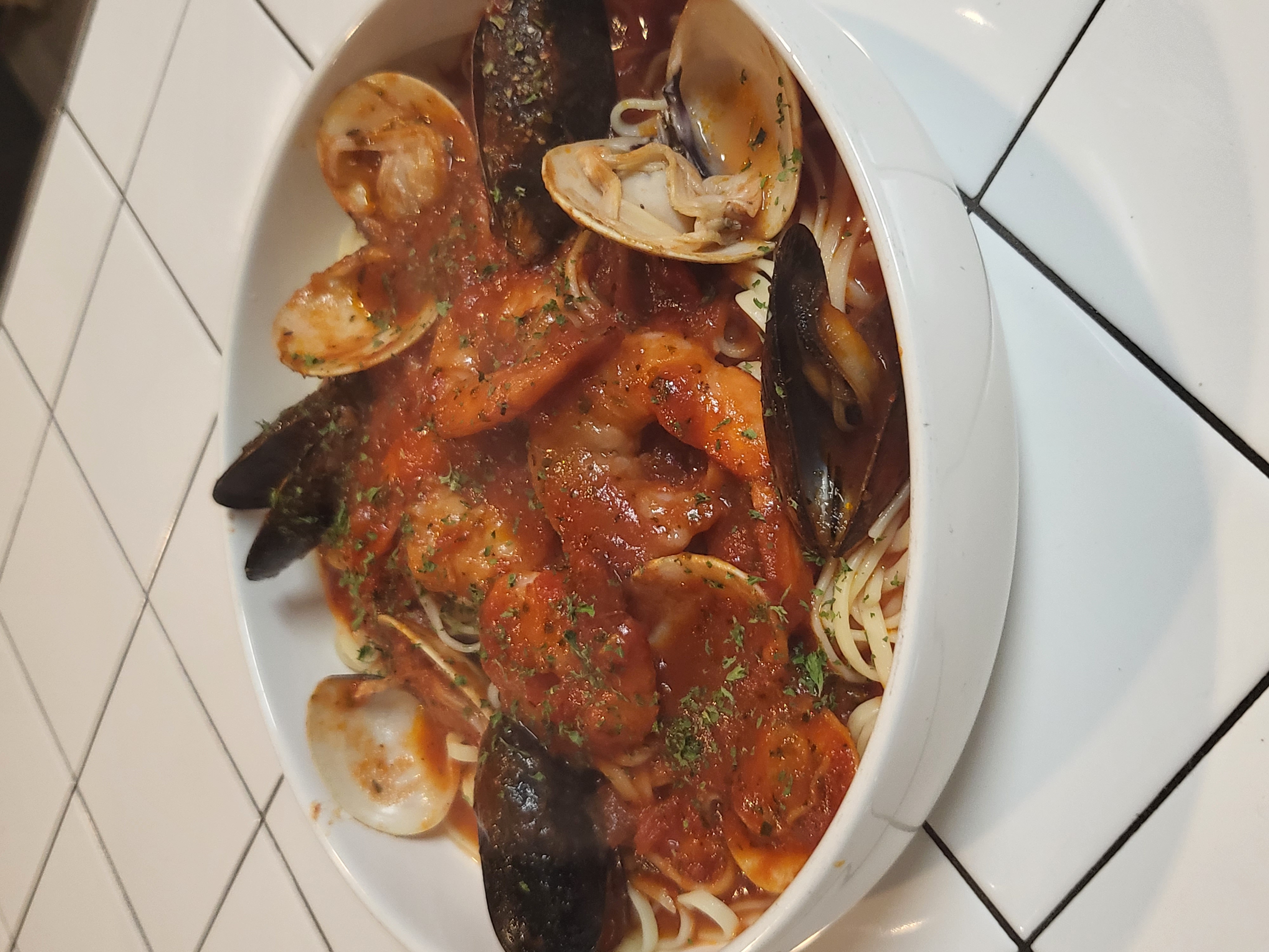 Order Seafood mix food online from La Trattoria Pizzeria store, Hagerstown on bringmethat.com