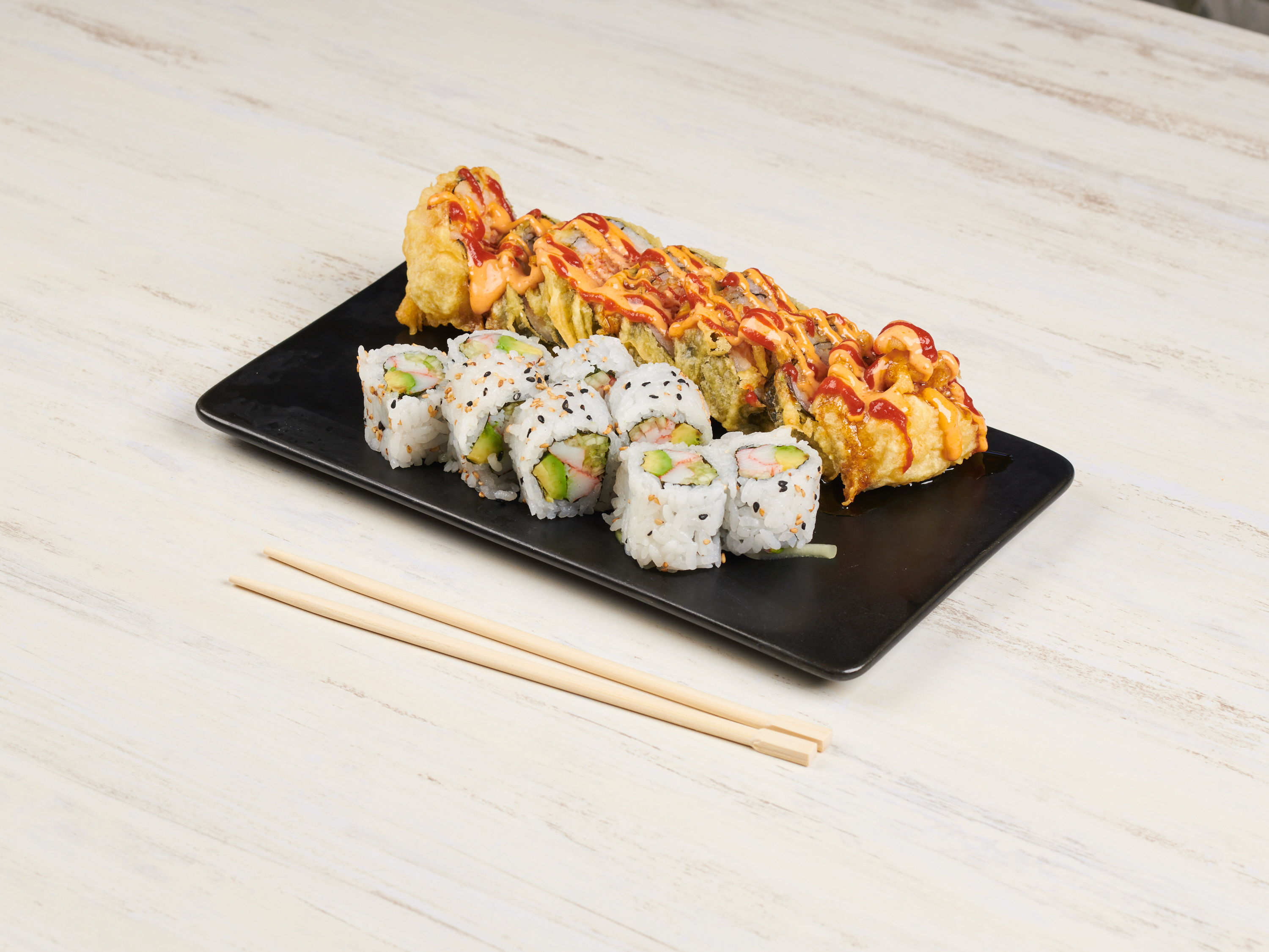 Order El Paso and California Roll Lunch Special food online from Tsunami Sushi store, El Paso on bringmethat.com