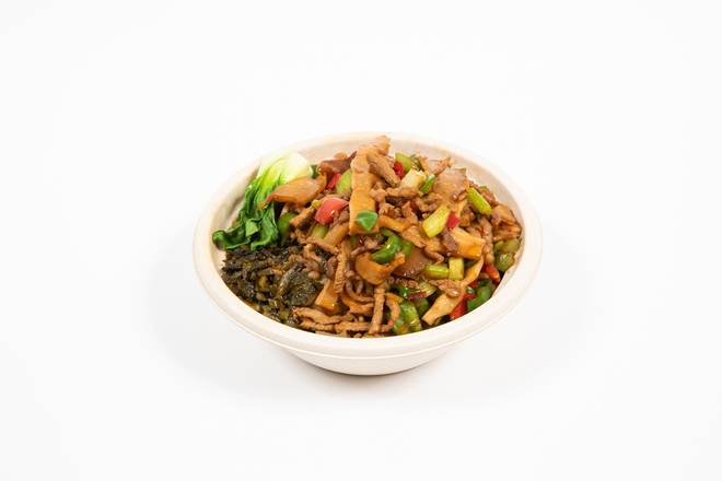 Order S15 Stir Fried Bamboo Shoots w Pork 烟笋炒肉 food online from Silky Kitchen store, New York on bringmethat.com