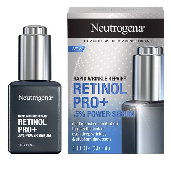 Order Neutrogena Rapid Wrinkle Repair Retinol Pro+ 0.5% Power Serum, 1 OZ food online from CVS store, SPRING VALLEY on bringmethat.com