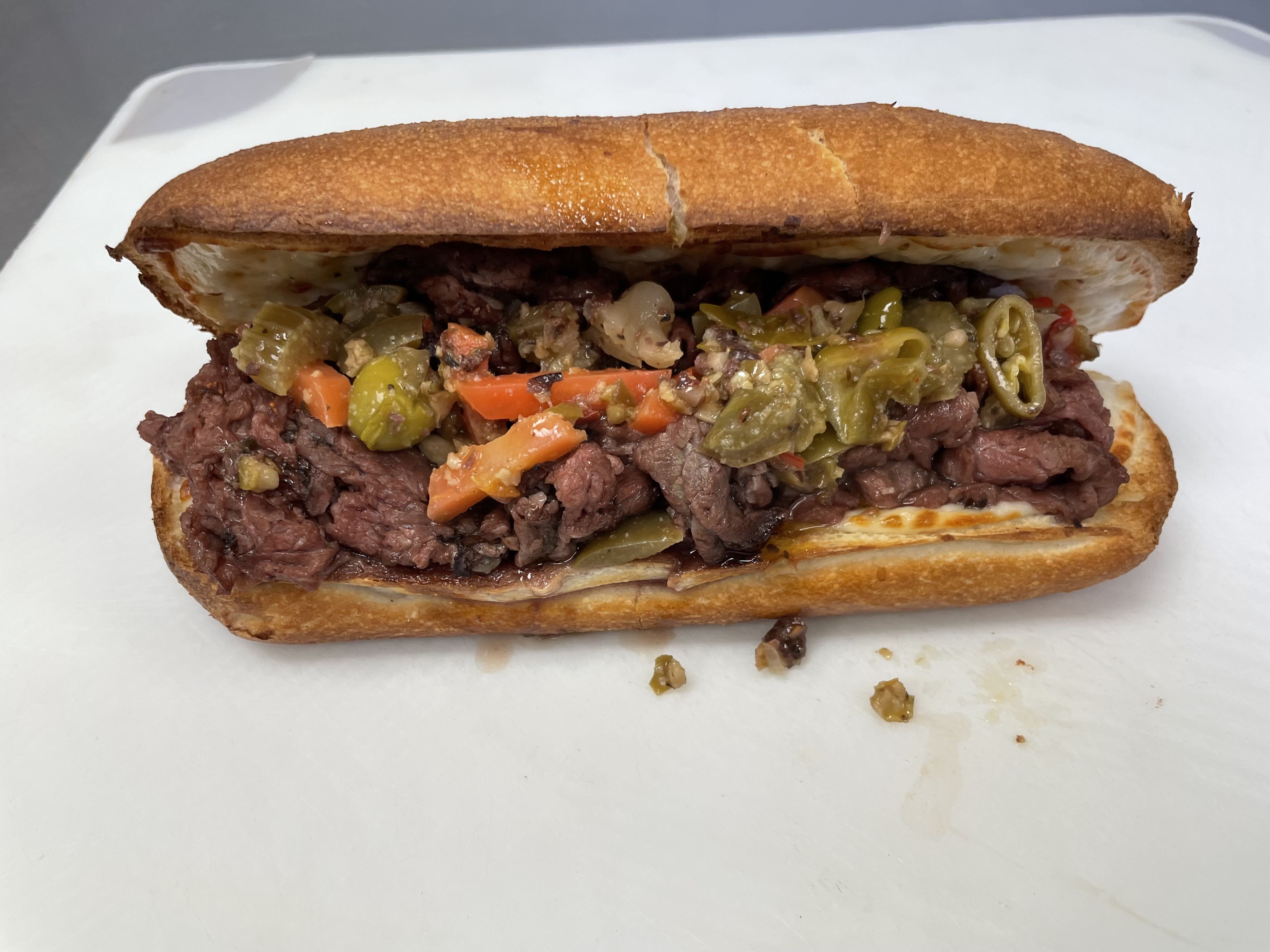 Order Chicago Italian Beef Sandwich food online from Sandwich Bro store, Raleigh on bringmethat.com