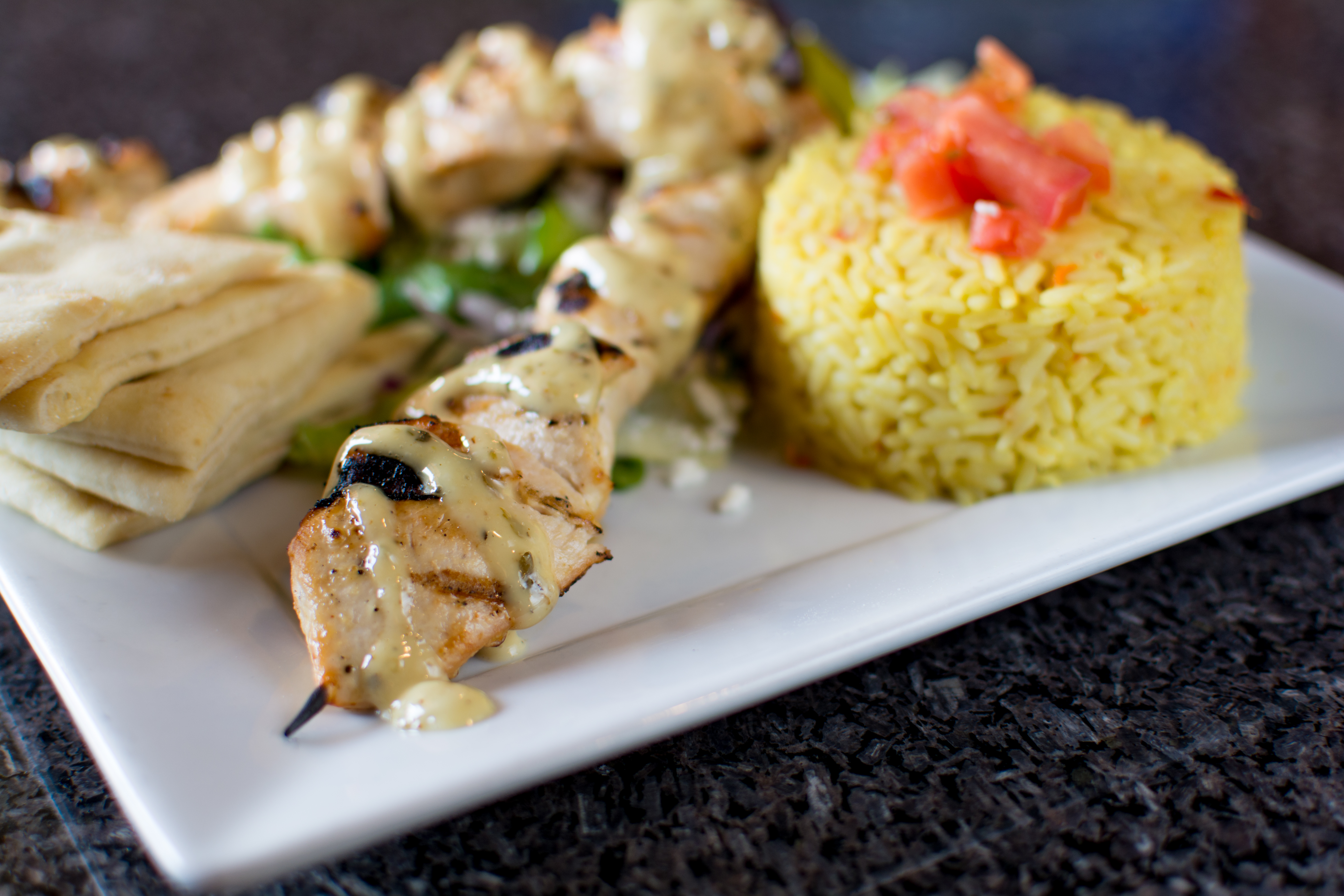 Order Chicken Souvlaki (Full) food online from Opa Life Greek Cafe store, Tempe on bringmethat.com