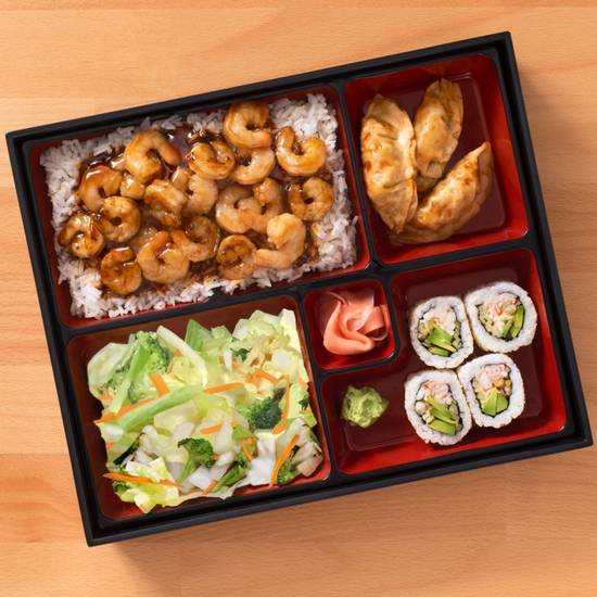 Order SHRIMP BENTO food online from Sarku Japan #200 Woodlands store, The Woodlands on bringmethat.com