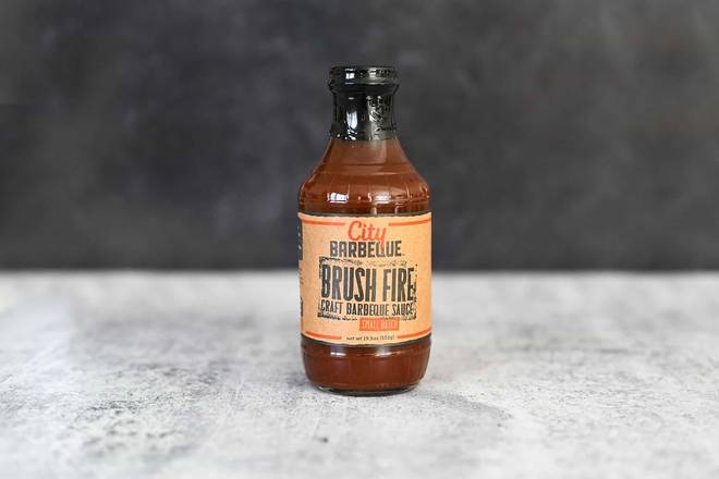 Order Bottle of Brush Fire Sauce food online from City Barbeque store, Centerville on bringmethat.com