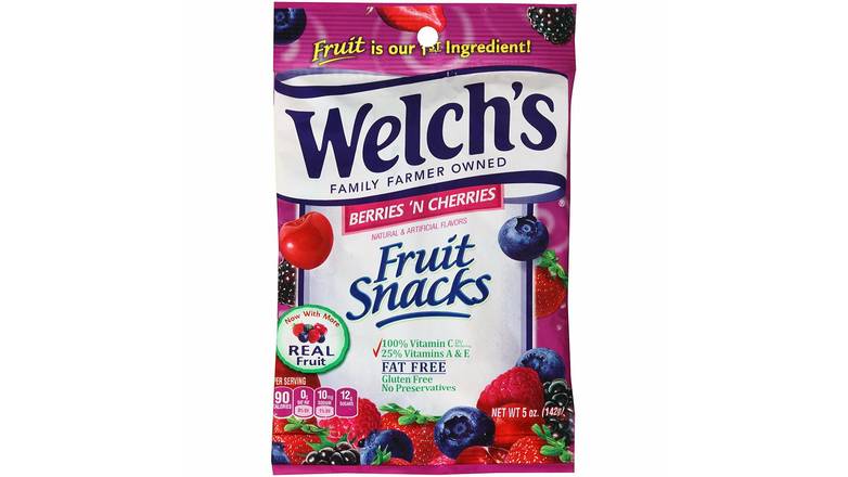 Order Welch'S Berries And Cherries Fruit Snack food online from Shell Rock Spring store, Bel Air on bringmethat.com