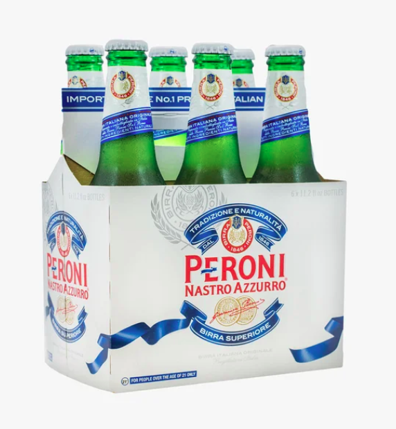 Order Peroni 6 Pack food online from Terners Liquor store, Los Angeles on bringmethat.com