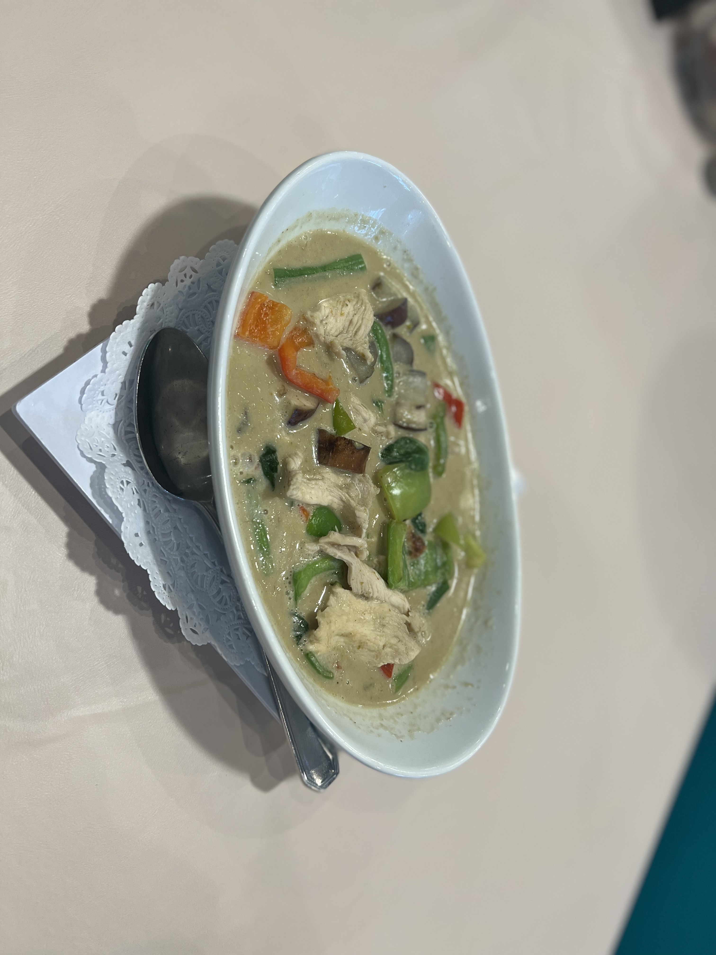 Order Green Curry food online from Ploy Thai Cuisine store, The Woodlands on bringmethat.com