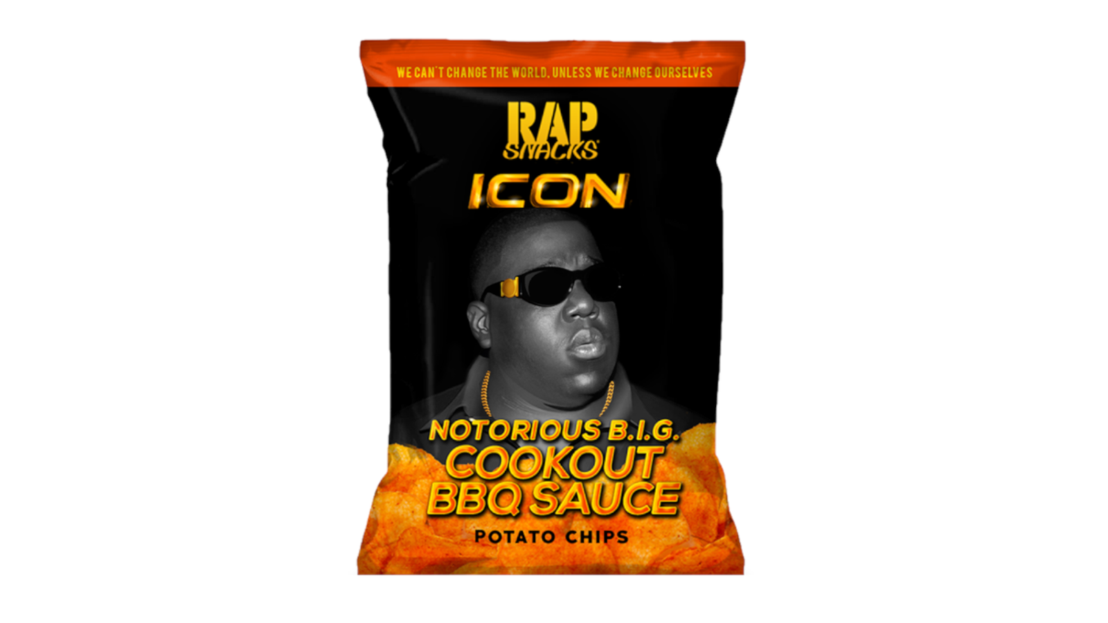 Order Rap Snacks Icon Notorious B.I.G. Cookout BBQ Sauce Potato Chips - 2.75oz (78g) food online from Lula Convenience Store store, Evesham on bringmethat.com