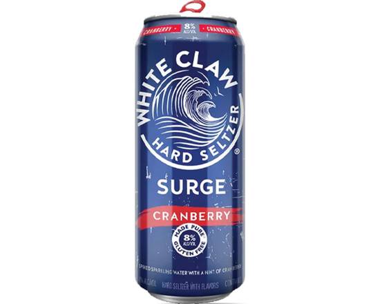 Order White Claw Surge Cranberry 19.2oz food online from Extra Mile 2047 store, Fairfield on bringmethat.com