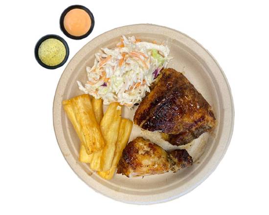 Order Quarter Chicken & 2 sides food online from Pollito-Chicken store, Spotsylvania Courthouse on bringmethat.com
