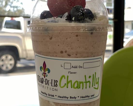 Order Chantilly Cake Shake food online from Fleur-De-Lis Nutrition store, New Orleans on bringmethat.com