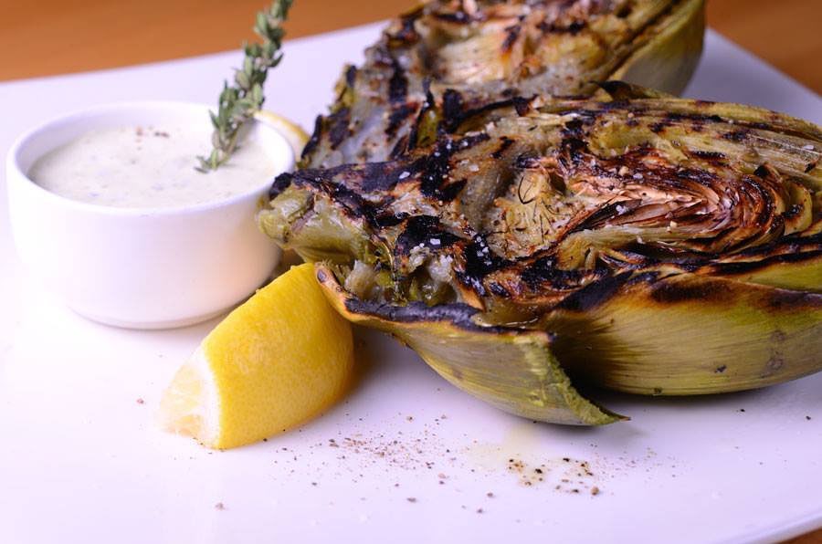 Order Grilled Whole Artichoke food online from Smittys Grill store, Pasadena on bringmethat.com