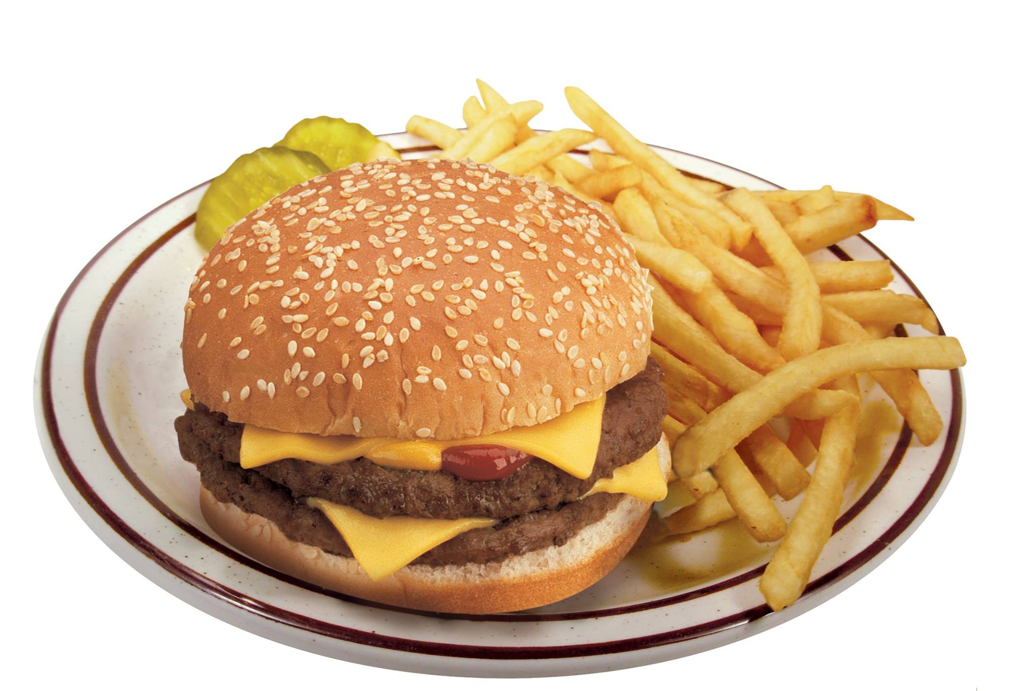 Order Double Cheeseburger Combo food online from George Webb Restaurants store, Franklin on bringmethat.com