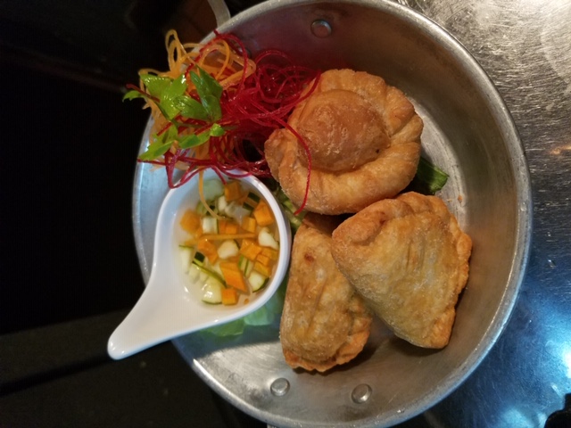 Order Curry Puffs food online from At Nine Restaurant & Bar store, New York on bringmethat.com