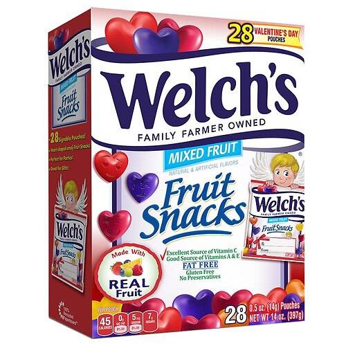 Order Welch's Fruit Snacks Valentine's Day Mixed Fruit Box - 0.5 oz x 28 pack food online from Walgreens store, AYDEN on bringmethat.com