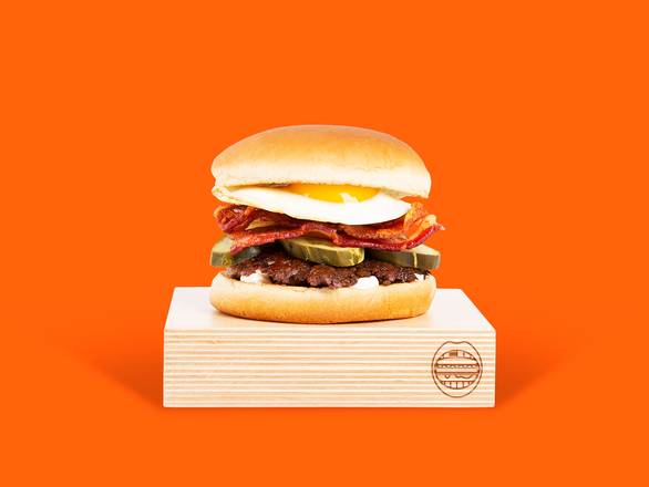 Order Egg and Bacon Smashmouth food online from Smashmouth Burgers store, Davis on bringmethat.com