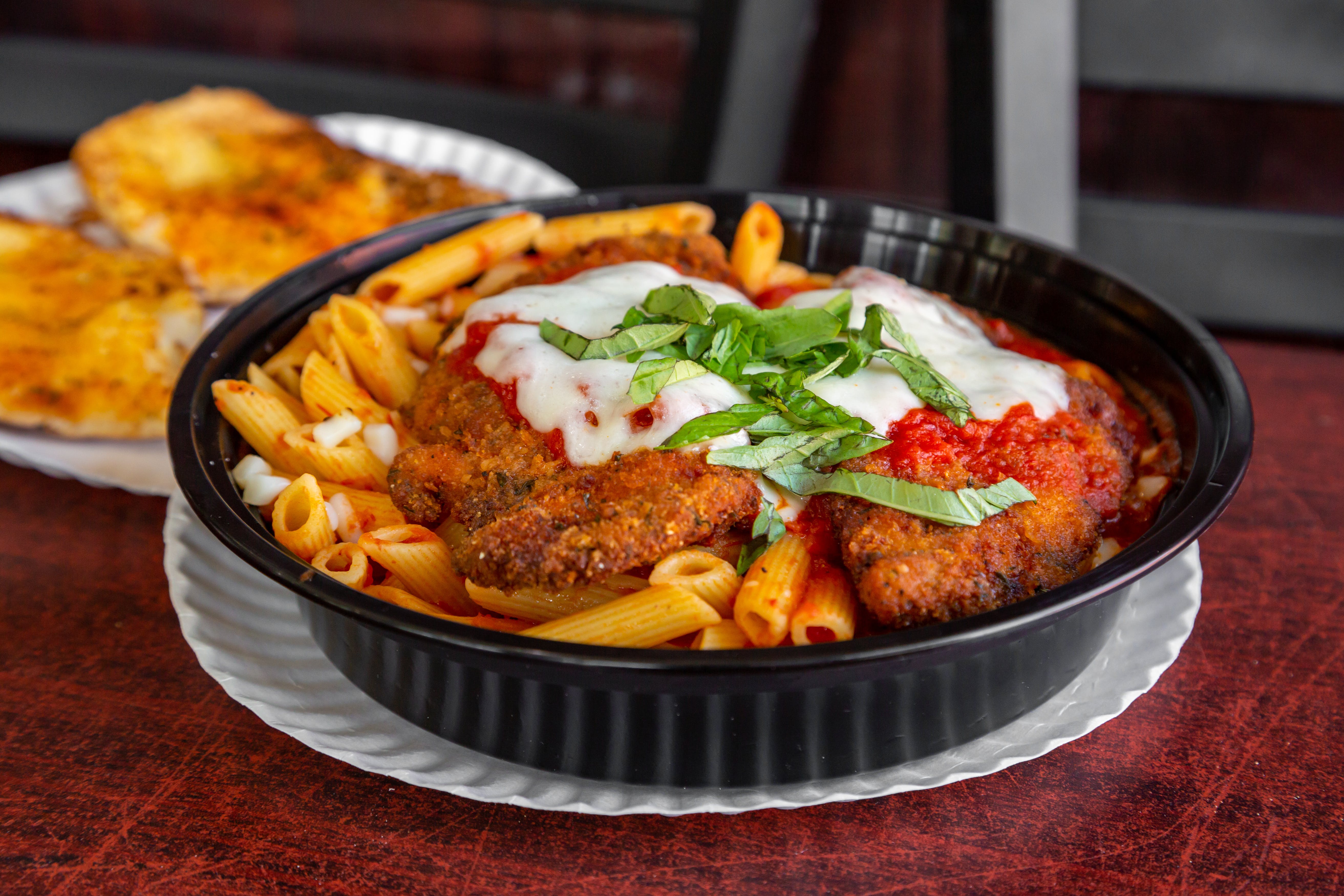Order Chicken Parm - Entree food online from Little Pizza King store, Brighton on bringmethat.com