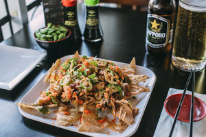 Order Poke Nachos food online from Sushi Omakase store, Gilroy on bringmethat.com