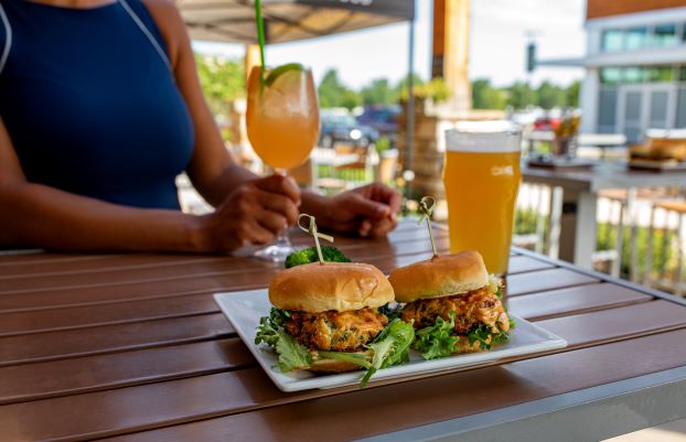 Order Crab Cake Sliders food online from Sedona Taphouse store, Colonial Heights on bringmethat.com