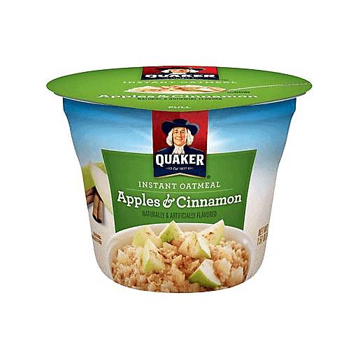 Order Quaker Oats Apple Cinnamon Cup (1.5 OZ) 133940 food online from BevMo! store, Greenbrae on bringmethat.com