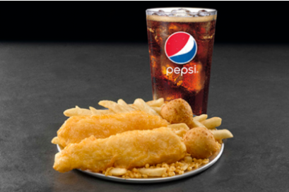 Order 2 Piece Chicken Combo food online from Long John Silver's store, Springfield on bringmethat.com