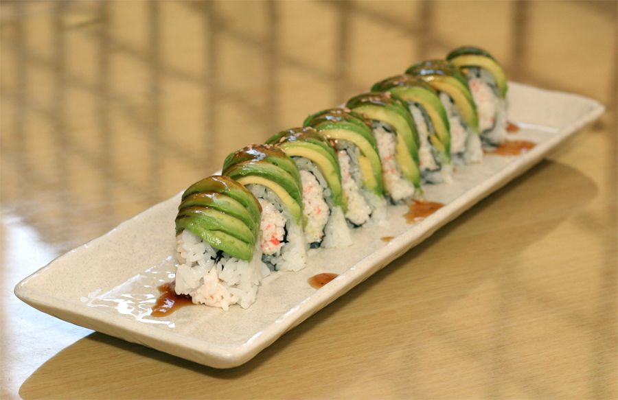 Order Caterpillar Roll food online from Sushi Dragon store, Sun Valley on bringmethat.com