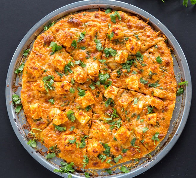 Order Large Shahi Paneer Pizza food online from Oasis Palace Restaurant store, Newark on bringmethat.com