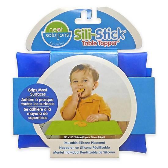 Order Neat Solutions® Sili-Stick® Table Topper® Reusable Silicone Placemat in Blue food online from Bed Bath & Beyond store, Walla Walla on bringmethat.com