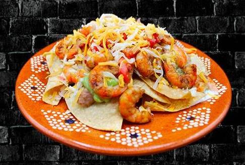 Order Shrimp Nachos food online from RIVAS MEXICAN GRILL store, Fort Mohave on bringmethat.com
