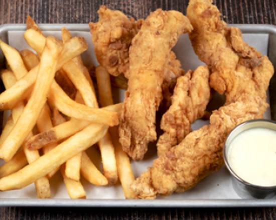Order 5 Tenders Country Fried with Gravy food online from Lickity Chicken store, Shenandoah on bringmethat.com