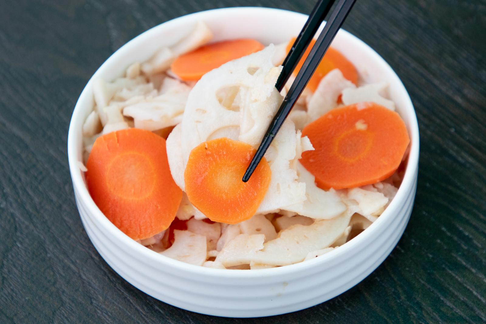 Order Pickled Lotus, Carrot food online from Dumpling Time Express store, San Francisco on bringmethat.com