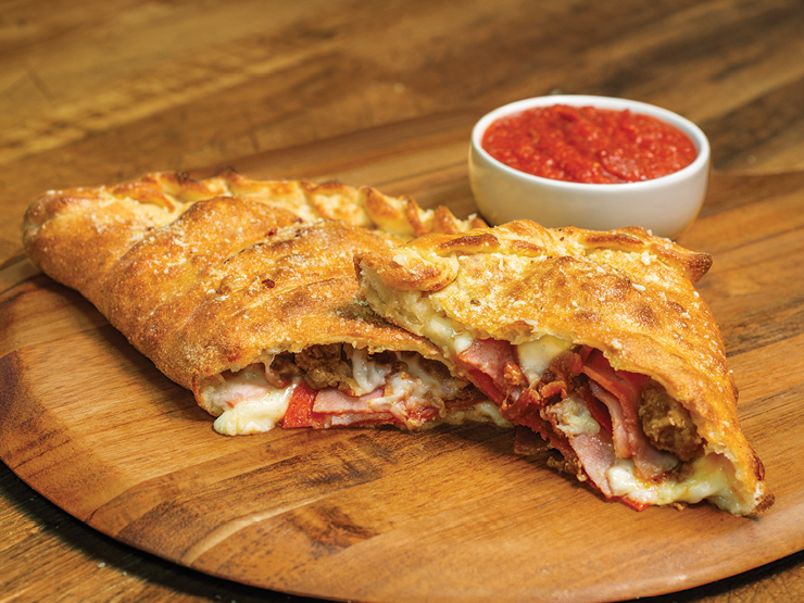 Order All Meat Calzone food online from Marco Pizza store, Tarzana on bringmethat.com
