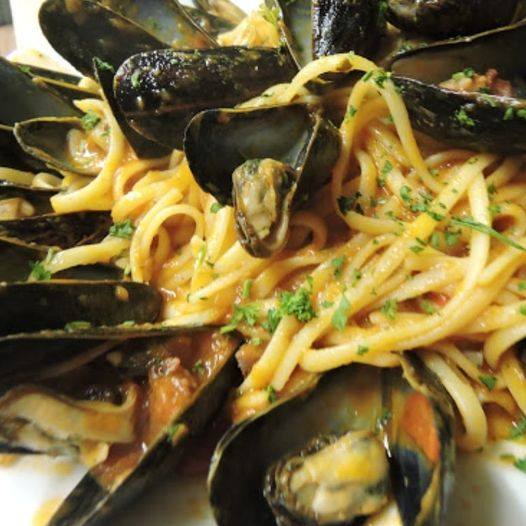 Order Pasta with Mussels food online from Athena mediterranean cuisine store, Brooklyn on bringmethat.com