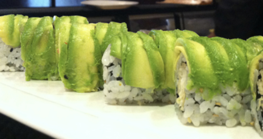 Order Veggie Dragon Roll food online from Iron Sushi store, New York on bringmethat.com