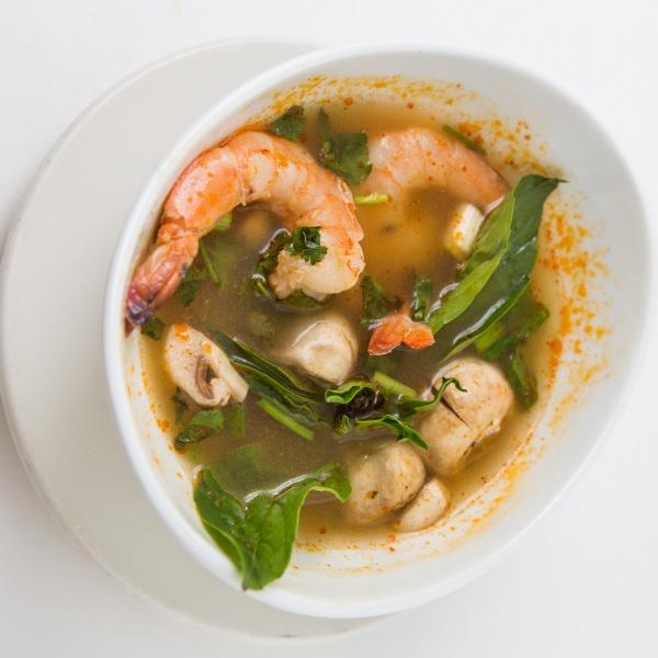 Order S1. Tom Yum Shrimp Soup food online from Dokbua Thai Kitchen store, Brookline on bringmethat.com