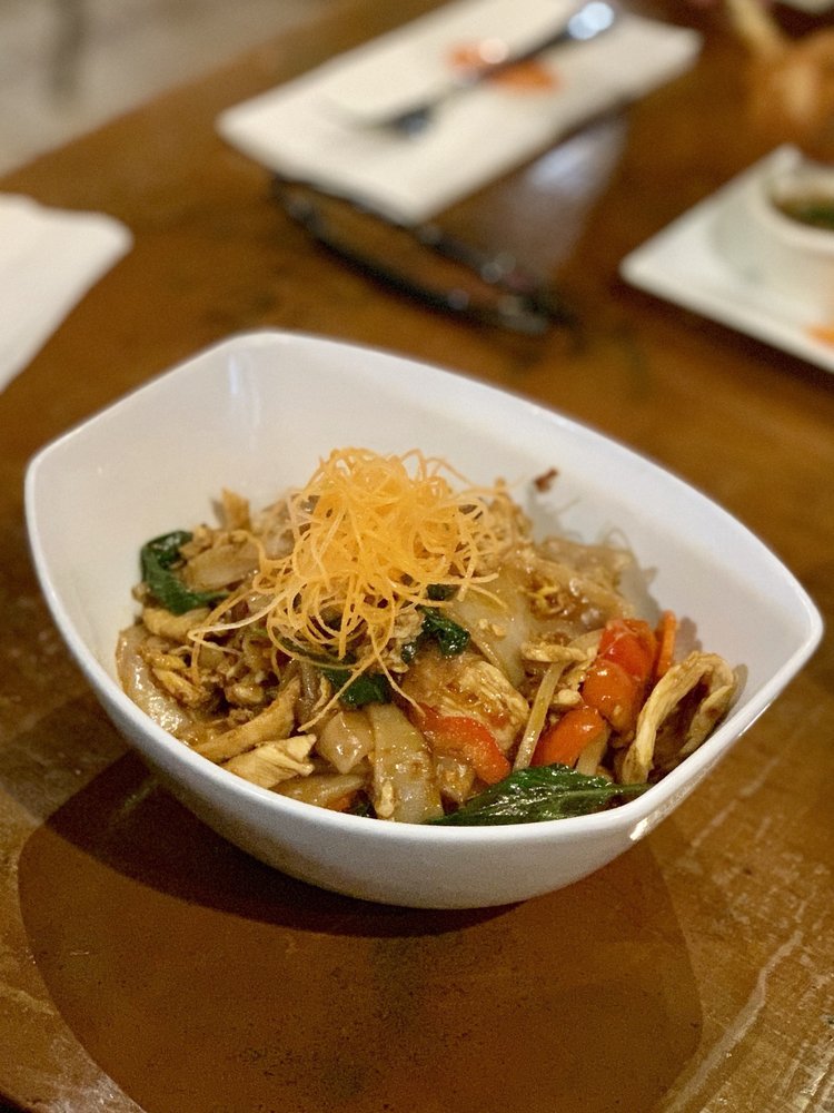 Order Drunken Noodle food online from Thai Basil Restaurant store, Greenwich on bringmethat.com