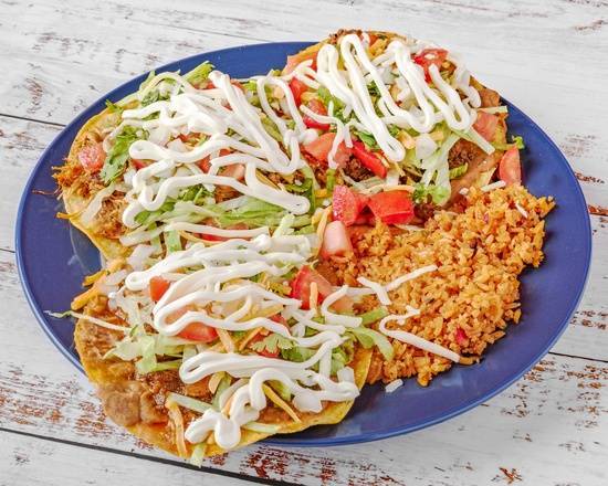 Order 3 tostadas w/ a side food online from Arod's Tex Mex & American Grill store, Madison on bringmethat.com