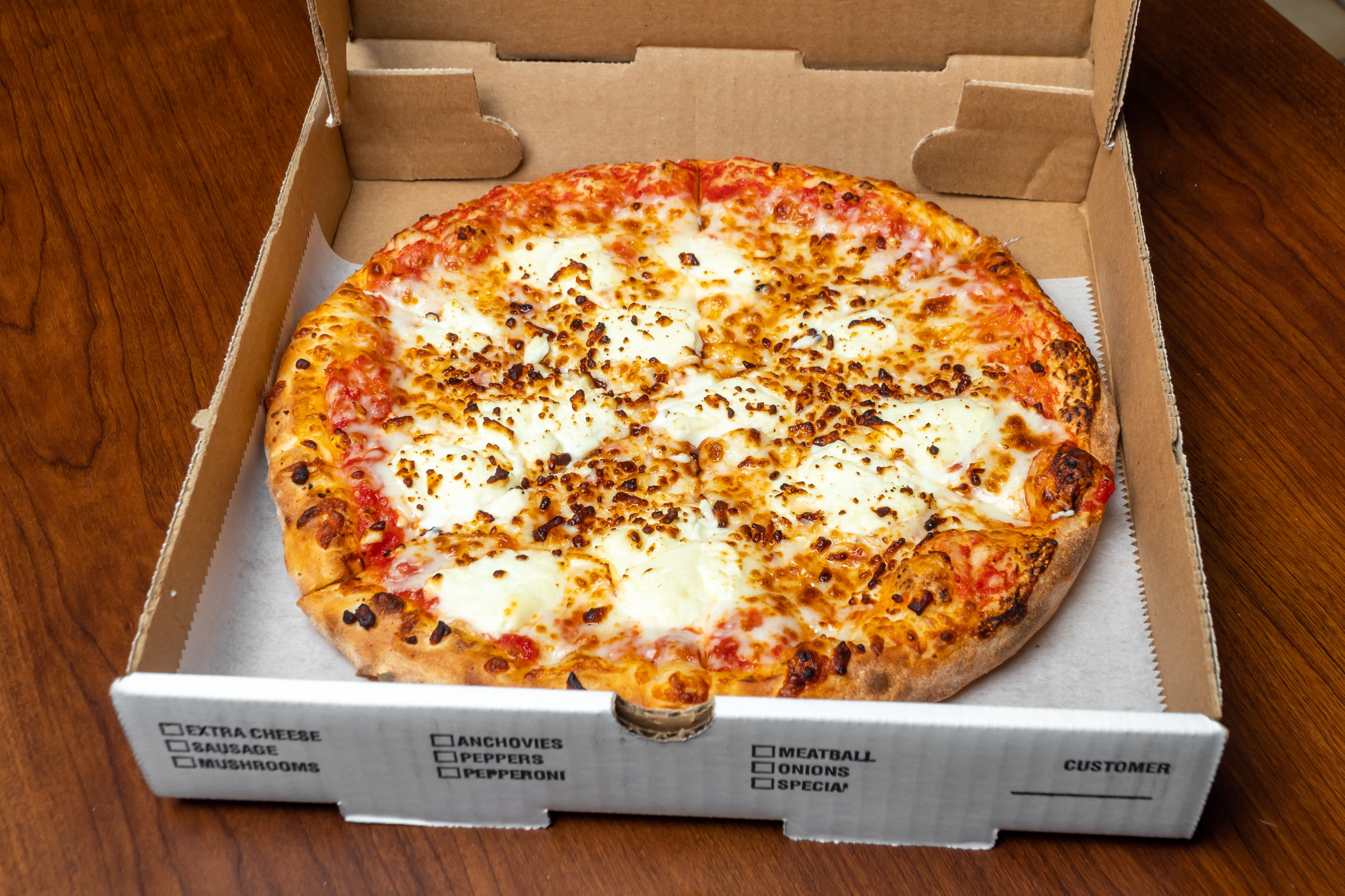 Order White Pizza - Small 10" (6 Slices) food online from Brooklyn Pizza store, Woodbridge on bringmethat.com