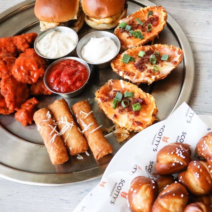 Order Appetizer Sampler food online from Scotty's brewhouse store, Bloomington on bringmethat.com