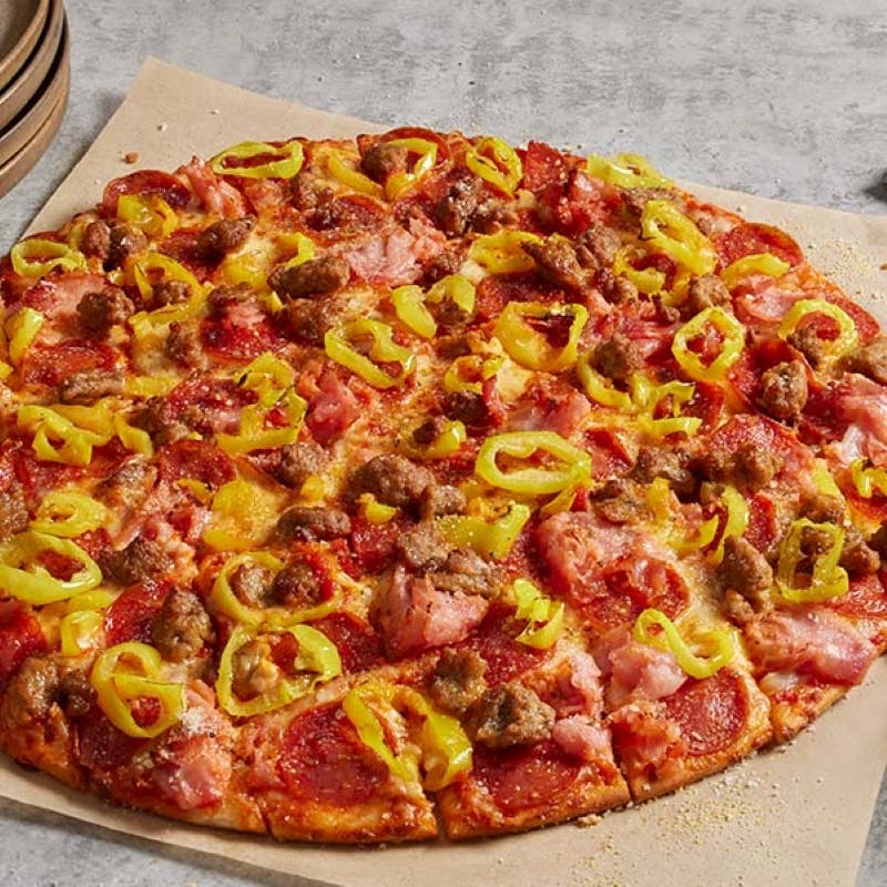 Order Founder's Favorite® Pizza - Individual 7" food online from Donatos Pizza store, Hudson on bringmethat.com