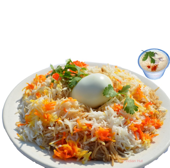 Order N2 Egg Biryani food online from Indian Hut store, Trooper on bringmethat.com