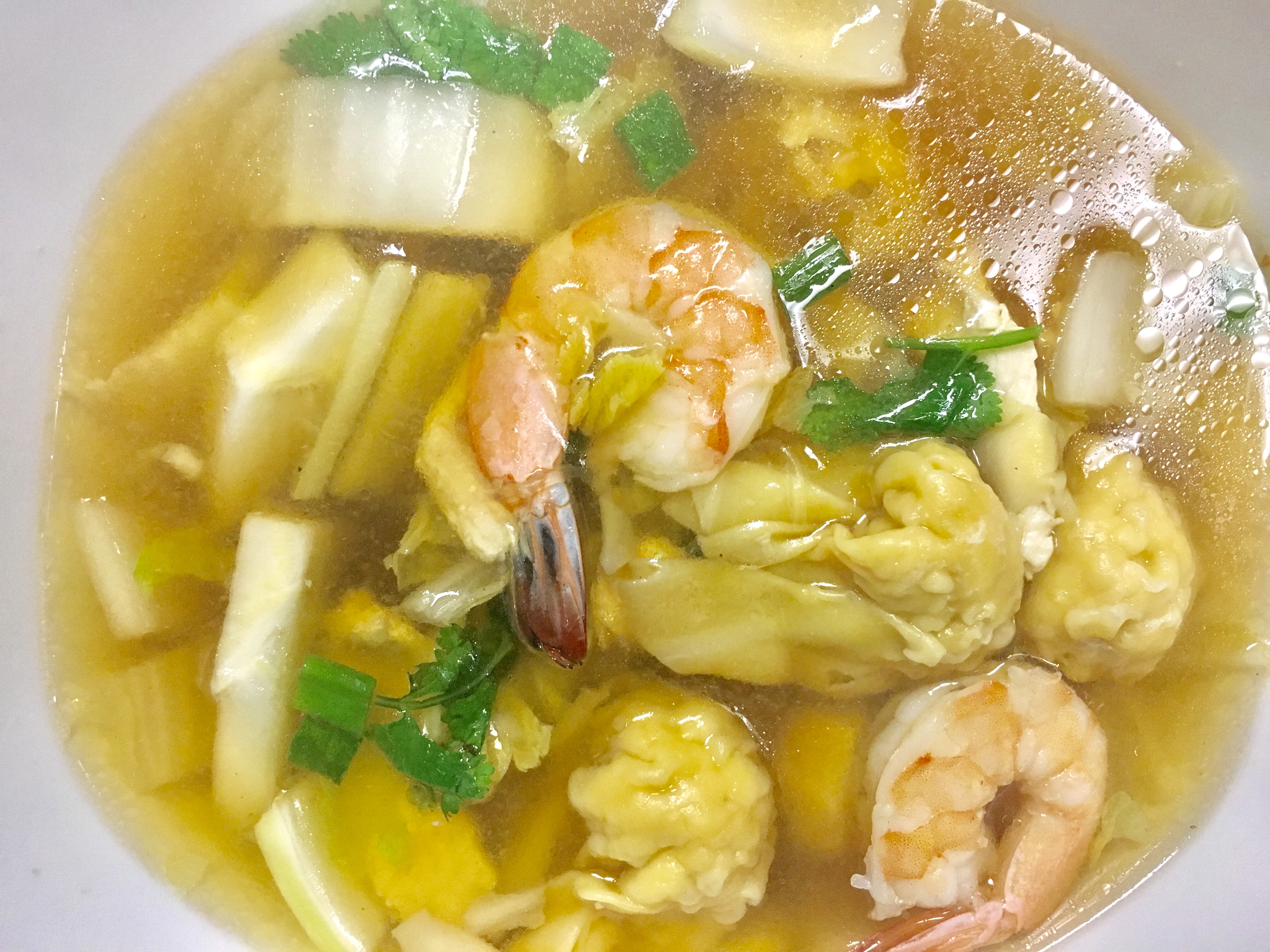 Order Wonton Soup food online from Thai Dishes store, Santa Clarita on bringmethat.com