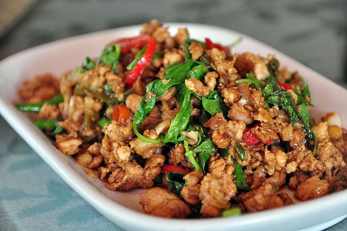 Order  Spicy Basil food online from Lanna Thai store, Colorado Springs on bringmethat.com