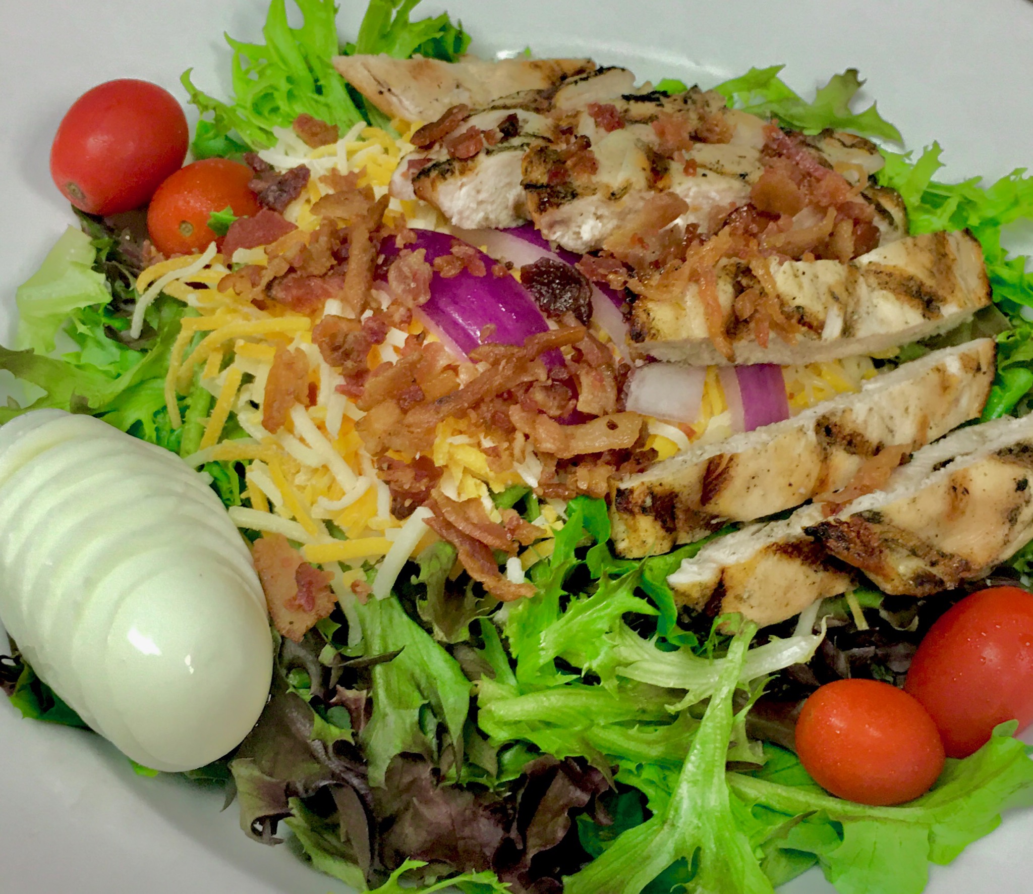 Order Chicken Club Salad food online from Nick & Tom's store, Cincinnati on bringmethat.com