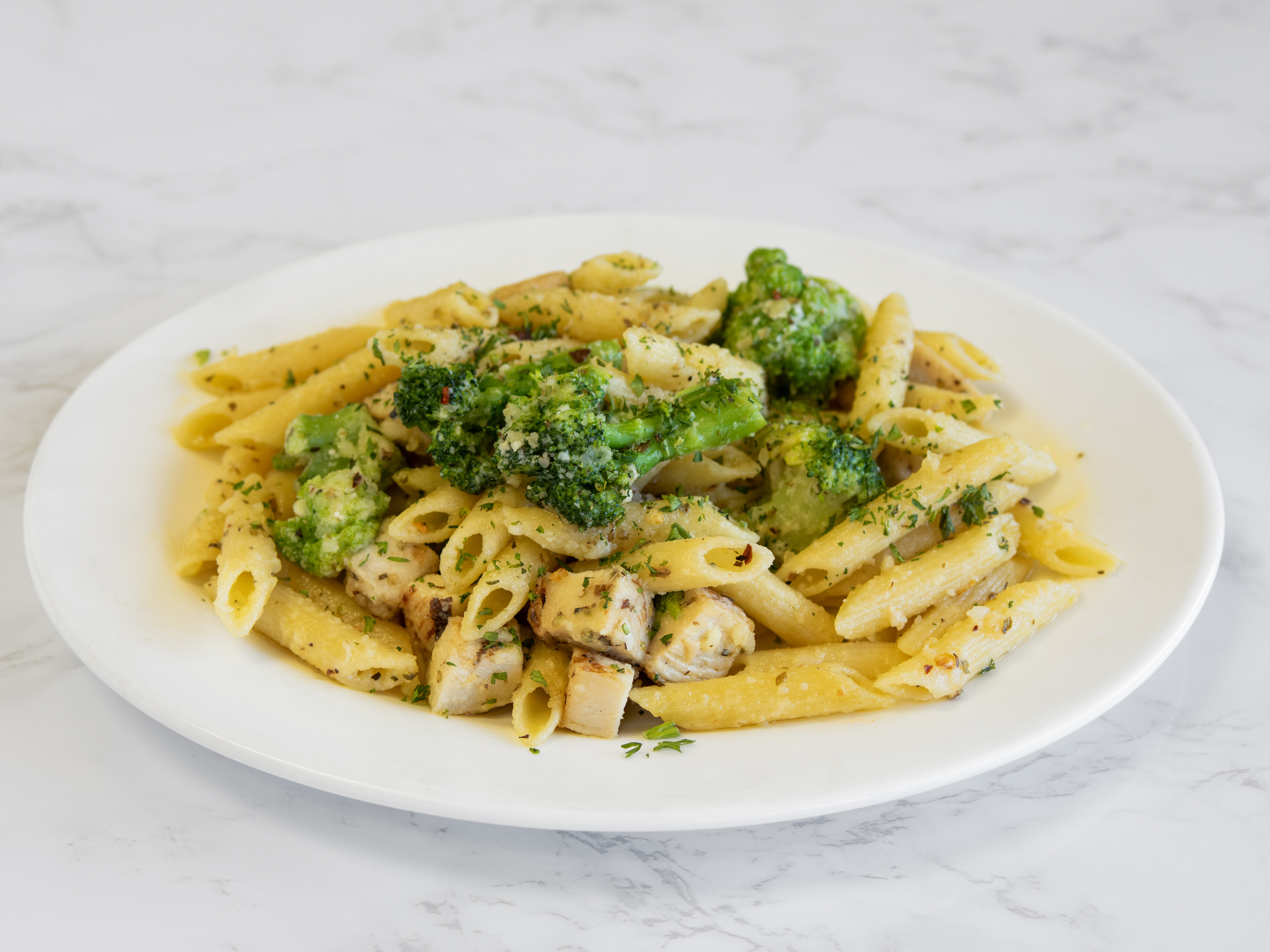 Order Penne with Diced Chicken and Broccoli food online from Italian Spoon store, Phoenix on bringmethat.com