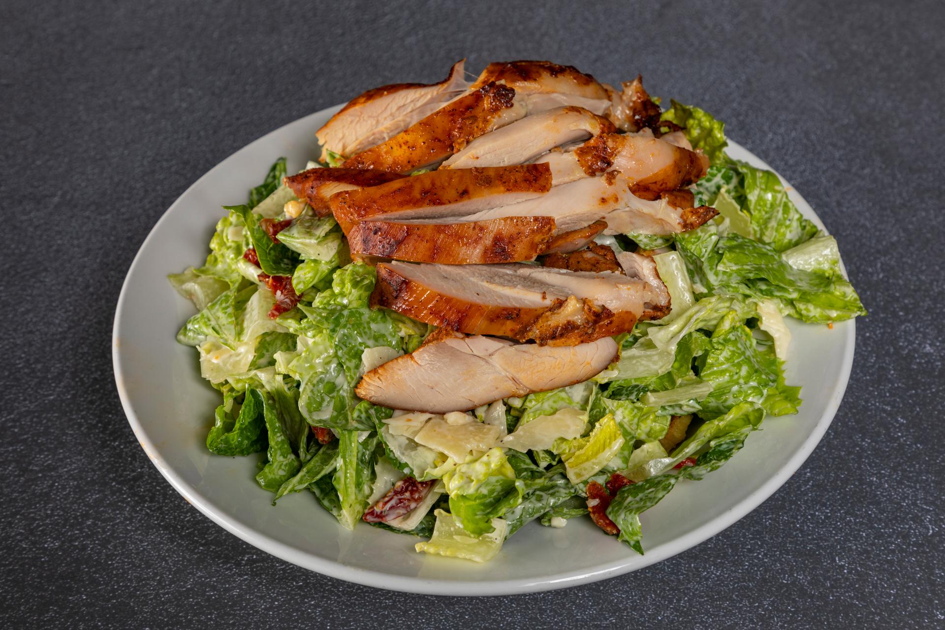 Order Chicken Caesar Salad food online from Ray's Grill store, Stanford on bringmethat.com
